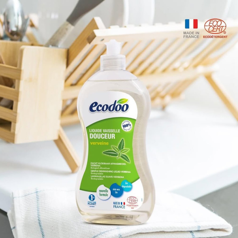 Detergent bio vase cu aloe vera si vervena 1Litru Ecodoo