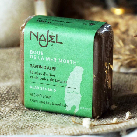 Sapun natural de Alep Najel cu namol de la Marea Moarta 100g