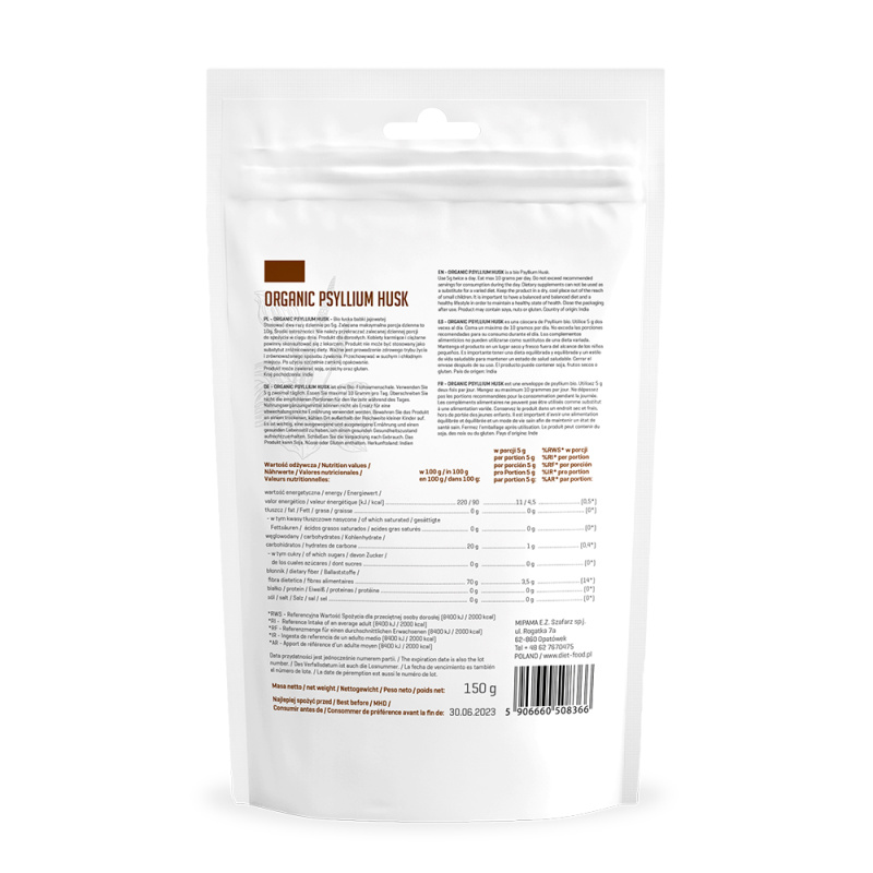 Tarate de psyllium bio 150g Diet Food