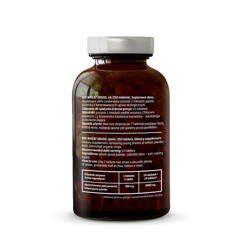 Bio Iarba de grau - 250 tablete x 500mg - 125g