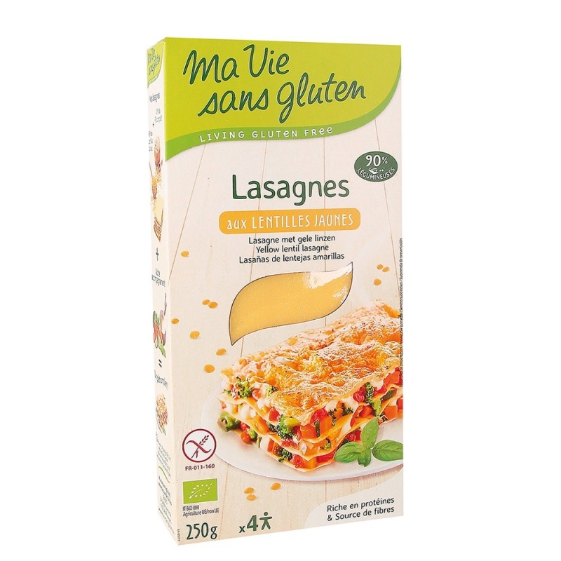 Laasagna din linte galbena - fara gluten 250g