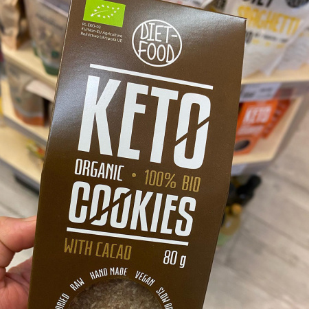 Crackers keto cu cacao