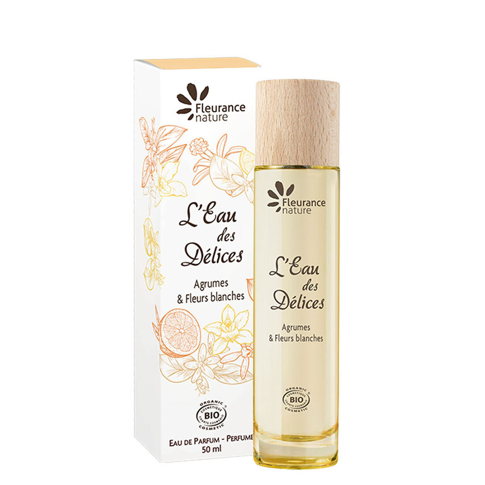 L'Eau des Délices Citrice și Flori albe - apă de parfum bio 50ml