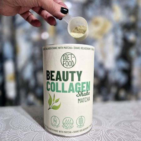 Beauty Colagen Shake cu ceai Matcha 300g