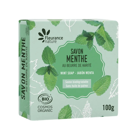 Sapun natural cu unt de shea si parfum de menta 100g