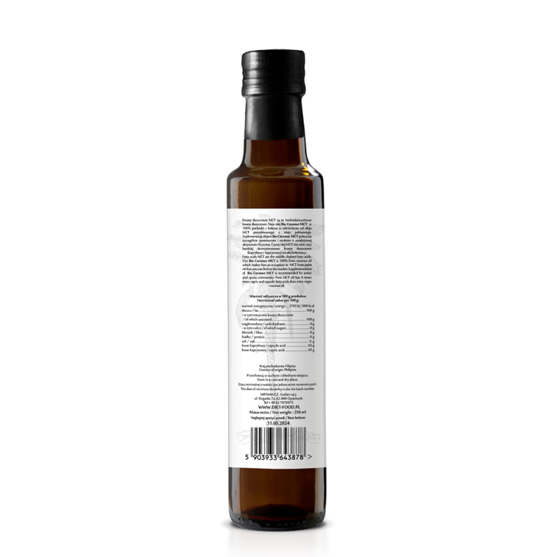 Ulei de cocos MCT Bio 250ml