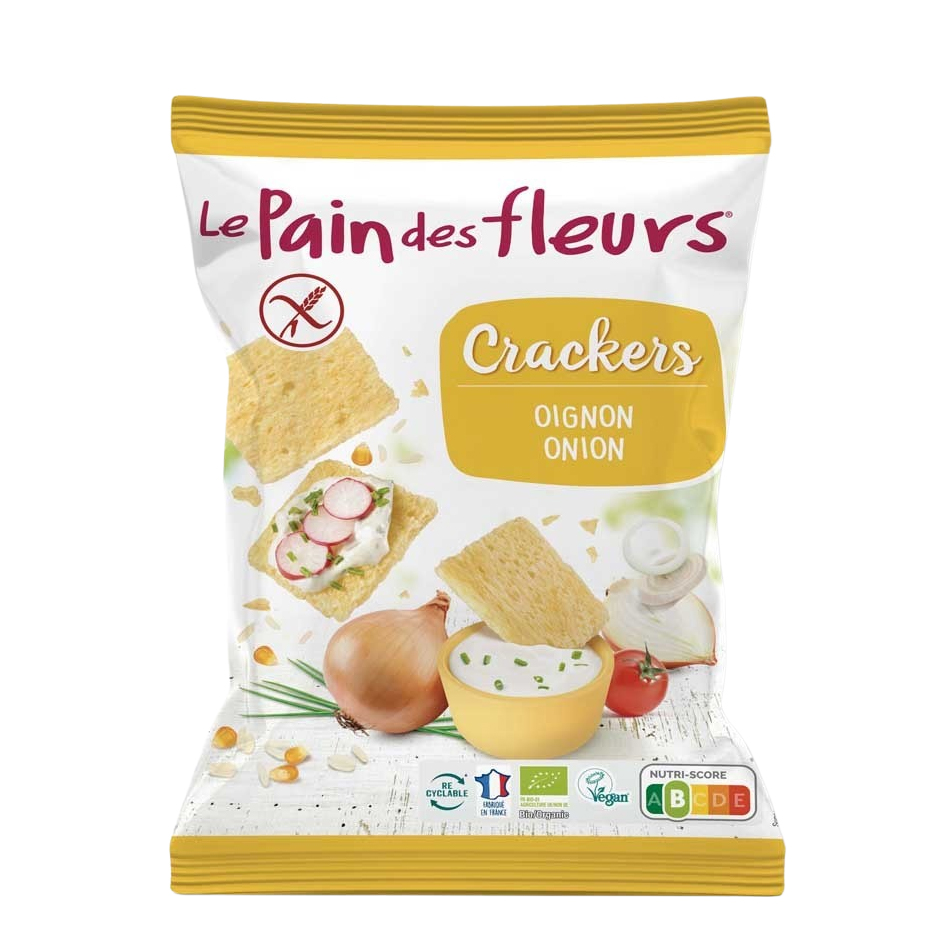 Crackers fara gluten cu ceapa