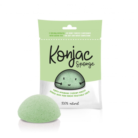 Burete Konjac natural cu ceai verde