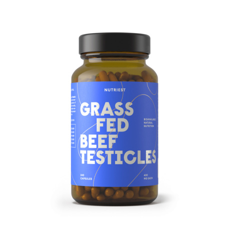 Grass fed Beef TESTICLES 240 capsule – supliment alimentar