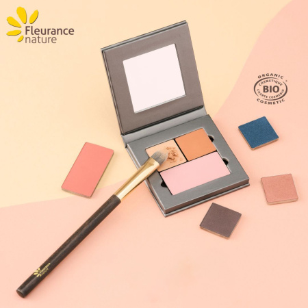 Fard de pleoape bio si blush in paleta reincarcabila