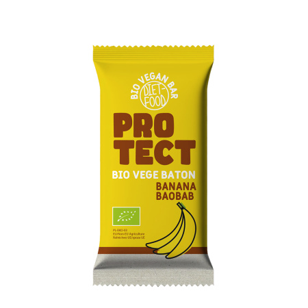 Baton vegan bio cu banane si boabab 35g