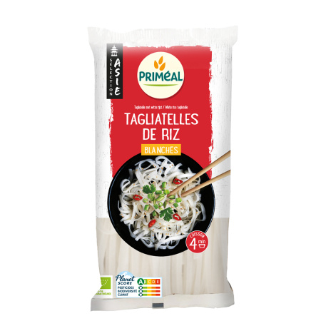 Paste asiatice tagliatele din orez alb 400g